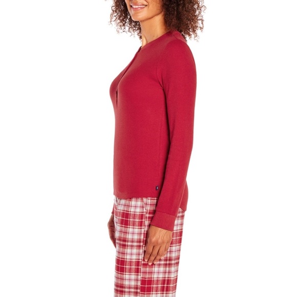 🎁NWT GAP Flannel/thermal PJ red plaid pajama set. Medium☃️ - Picture 4 of 12